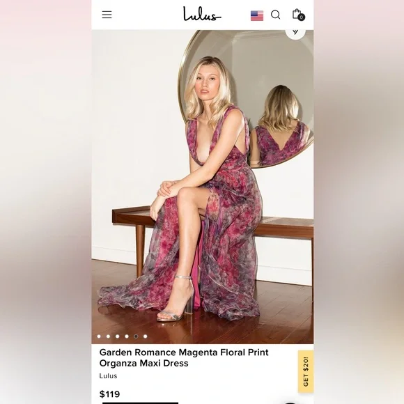 garden romance magenta floral print organza maxi dress Magenta Floral Print Organza Maxi Dress | Womens | Small (Also in XS, M, L, XL) | Lulus Exclusive | Pink Dresses | Prom Dresses